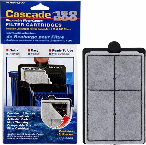 Penn-Plax Cascade Hang-on Power Filter Replacement Cartridges - 3 Pack in Kuwait