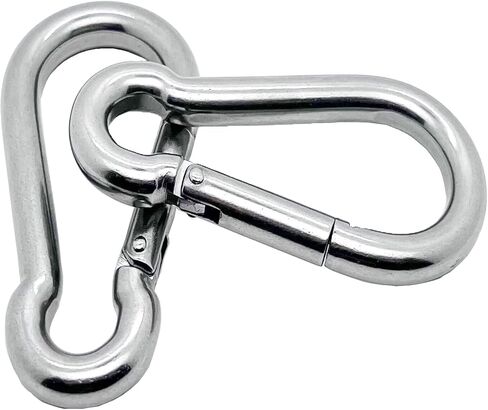 4 Inch Spring Snap Hook, 304 Stainless Steel Light Duty Clip for Keys, Bag, Home Organization, 2 Pack in Saudi Arabia