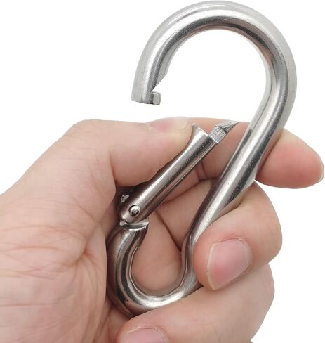 4 Inch Spring Snap Hook, 304 Stainless Steel Light Duty Clip for Keys, Bag, Home Organization, 2 Pack in Saudi Arabia