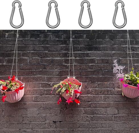 4 Inch Spring Snap Hook, 304 Stainless Steel Light Duty Clip for Keys, Bag, Home Organization, 2 Pack in Saudi Arabia