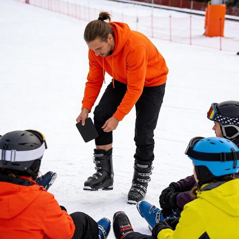 Protective Ski Shin Pad - Boot Liner Padding, Snowboard Shin Cushioning with Protection, 4 Piece with Secure Fit, Boot Pad for Men Women Adults, Youth Players for Hobbyists Daily Ski in Saudi Arabia