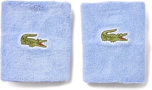 Lacoste Men's Sport Stretch Jersey Wristbands, Delphinium, One Size in Kuwait