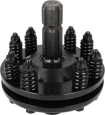 Black PTO Slip Clutch, ACZCR 1-3/8" 6 Splines Both Ends Slip Clutch, Adjustable Rotary Cutter Brush Hog Slip Friction Clutch for PTO Shaft Replacement Maximum Torque 900Nm in Saudi Arabia