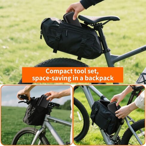 طقم إصلاح الدراجة - أدوات متعددة للدراجة 16 في 1، أدوات دراجة محمولة مع طقم تصحيح الإطارات لدراجات الطرق الجبلية والسفر والتخييم (الولايات المتحدة) in Kuwait