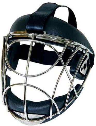 قناع OOP Face Off Steel Corner من OBO - قناع وجه واقٍ للفتيات والفتيان - معدات الهوكي الميداني ومعدات الحماية للاعبين - أسود - صغير in Kuwait