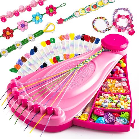 P&C Friendship Bracelet Making Kit for Girls Age 6-12 with 422 Beads and 20 Threads Arts and Crafts for Kids Jewelry String Maker Birthday Christmas Gifts Toys Set in Saudi Arabia