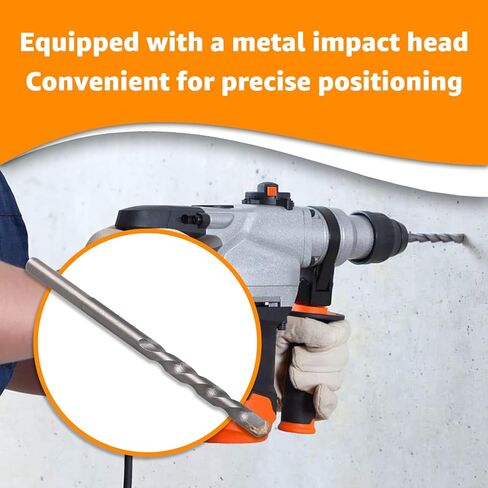 100 PCS Concrete Screws 1/4" x 1-1/4", 410 Stainless Steel Hex Concrete Screw Kit with Drill Bit and Hex Bit Socket for Anchoring to Masonry, Block, Brick in Kuwait