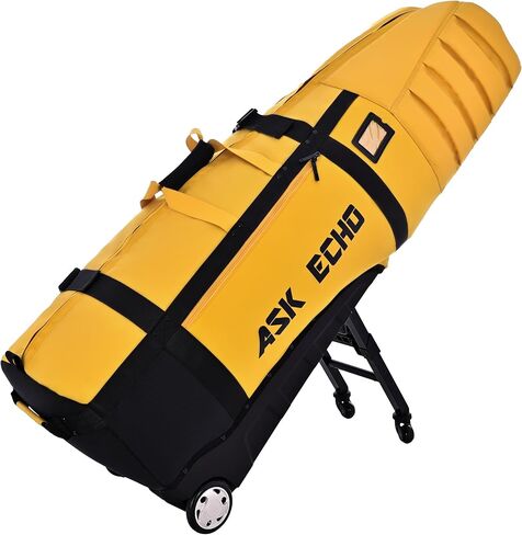 حقيبة سفر ASK ECHO Locklink StableRoller للجولف مع نظام لف رباعي العجلات، وأرجل حامل داعمة قابلة للتمديد in Kuwait