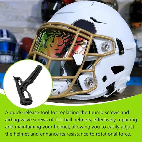 أداة التحرير والسرد لخوذة كرة القدم سريعة الإصدار متوافقة مع Riddell SpeedFlex وSpeed ​​Icon، صيانة وإصلاح أجزاء خوذة كرة القدم للشباب SpeedFlex in Kuwait