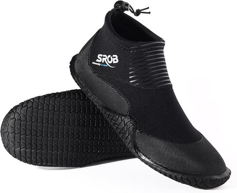 أحذية غوص من النيوبرين مقاس 3 مم مع نعل مطاطي ممتاز مضاد للانزلاق للرجال والنساء، أحذية إبحار بزعانف مائية للرياضات المائية والغوص وركوب الأمواج والغطس والتجديف بالكاياك in Kuwait