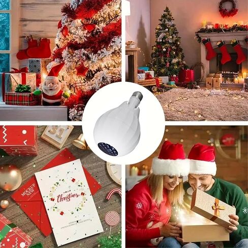 LED Bulb with Remote Control, E27 Lamp Head, 180 Degree Rotation, DJ Disco Light Projector for Home, Party, Bedroom, Club, Christmas and Halloween in Saudi Arabia