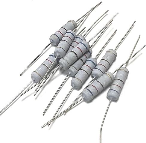 2W مقاوم من غشاء الكربون 5% 6R2 62R 620R 6K2 62K 620K 6.2 62 620 R K أوم 6.2 أوم 62 أوم 620 أوم 6.2 كيلو أوم 62 كيلو أوم 620 كيلو أوم (CF 2 واط 240 كيلو 20 قطعة) in Kuwait