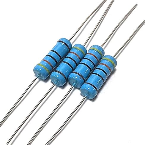 10 قطع 3W 4.3R 43R 430R 4.3K 43K 430K 4R3 43 430 أوم R K دقة 1% مقاومة 0.1R-910K حلقة معدنية بخمسة ألوان (MF 3W 510K 10 قطع) in Kuwait