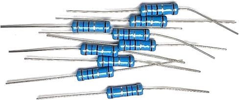 10 قطع 3W 3.6R 36R 360R 3.6K 36K 360K 3R6 36 360 أوم R K دقة 1% مقاومة حلقة خمسة ألوان 0.1R-910K مقاوم غشاء معدني (MF 3W 360K 10 قطع) in Kuwait