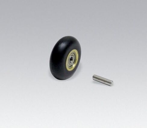 Dynabrade 11079: Contact Wheel, 1" Dia. X 3/8" W X 3/8" I.D., Round Radiused Face, 90 Duro Rubber in Saudi Arabia