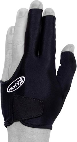 Kamui Billiard Glove Black – Pool Cue Glove for Left or Right Hand, Quick-Dry Fabric, Anti-Slip Palm, Open Fingers, Short Cuff in Saudi Arabia