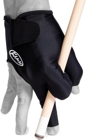 Kamui Billiard Glove Black – Pool Cue Glove for Left or Right Hand, Quick-Dry Fabric, Anti-Slip Palm, Open Fingers, Short Cuff in Saudi Arabia