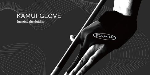 Kamui Billiard Glove Black – Pool Cue Glove for Left or Right Hand, Quick-Dry Fabric, Anti-Slip Palm, Open Fingers, Short Cuff in Saudi Arabia