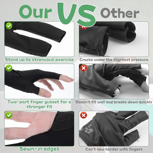 Pool Glove Left Hand 3 Finger Breathable Billiards Glove Durable Double Stitching Snooker Cue Sport Gloves Adjustable Popular Sizes for Men & Women in Saudi Arabia