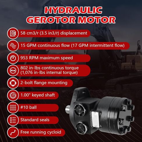 1pc 101-1701-009 1011701009 101-1701 1011701 Hydraulic Motor for Eaton Char-Lynn H Series in Saudi Arabia