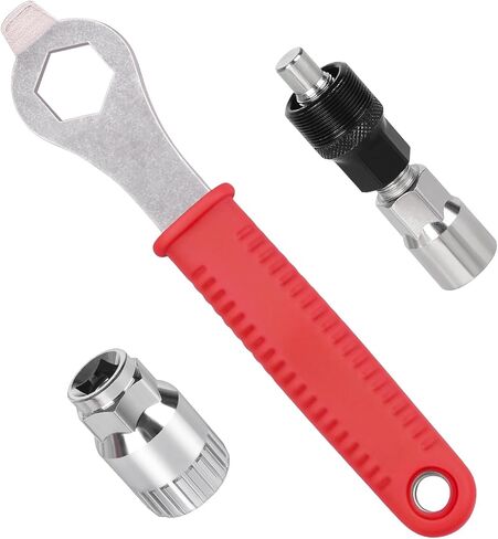 Bicycle Crank Extractor Tool Set - Professional Bike Crank puller with 16mm Spanner for Bottom Bracket Remover in the Bike Tool kits in Saudi Arabia