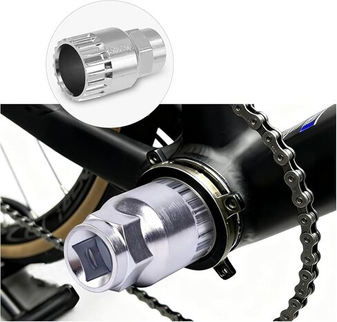 Bicycle Crank Extractor Tool Set - Professional Bike Crank puller with 16mm Spanner for Bottom Bracket Remover in the Bike Tool kits in Saudi Arabia
