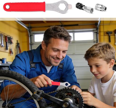 Bicycle Crank Extractor Tool Set - Professional Bike Crank puller with 16mm Spanner for Bottom Bracket Remover in the Bike Tool kits in Saudi Arabia