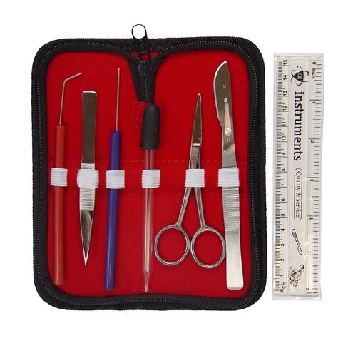 مجموعة أدوات تشريح الطلاب من سلسلة 61 من DR Instruments، حقيبة بسحاب، 8 قطع in Saudi Arabia