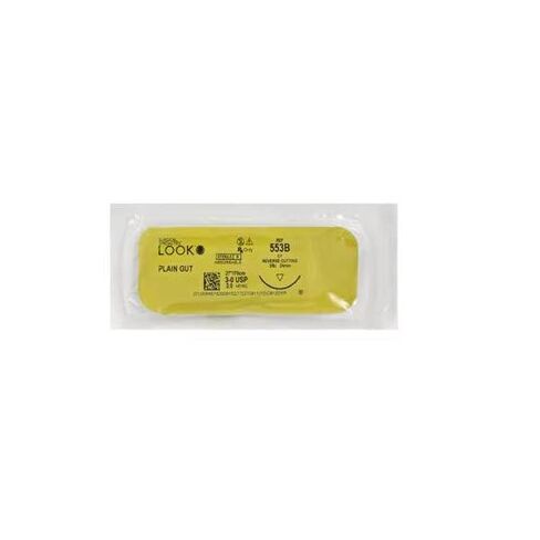 Look X553B Plain Gut Absorbable Sutures 3-0 27 C7 3/8 Circle Reverse Cutting 24mm 12/Pk in Saudi Arabia