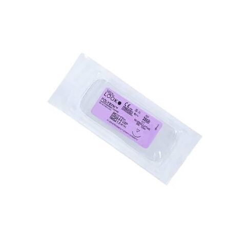 Look 386B 4/0 PolySyn Undyed Braided Sutures 10" 25cm C17 12mm 3/8 Circle 12/Bx in Saudi Arabia