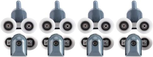 FastUU Pulleys Rollers, Low Noise Shower Door Rollers, Easy Door Roller, Shower Cabins for Bathroom(Double Wheel) in Kuwait