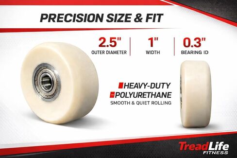 Elliptical Roller Wheel - Part No. 286547 - Replacement for FreeMotion (Exact Models Listed) in Saudi Arabia