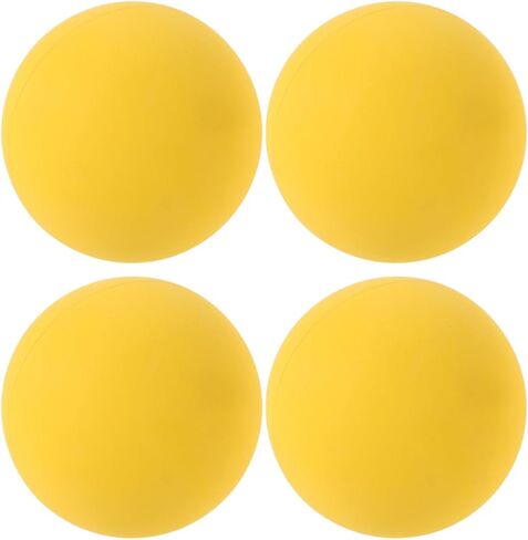 SUPVOX 4Pcs High Bounce Squash Balls: Professional Hollow Rubber Training for Racquetball & Handball - High Visibility Yellow Reaction Balls for Reflex & Agility Drills in Saudi Arabia