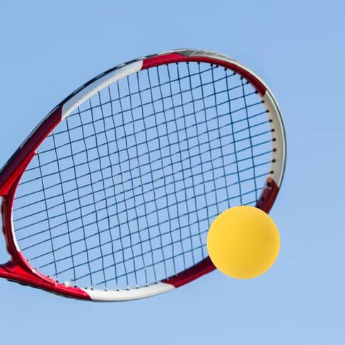 SUPVOX 4Pcs High Bounce Squash Balls: Professional Hollow Rubber Training for Racquetball & Handball - High Visibility Yellow Reaction Balls for Reflex & Agility Drills in Saudi Arabia