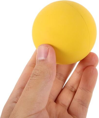 SUPVOX 4Pcs High Bounce Squash Balls: Professional Hollow Rubber Training for Racquetball & Handball - High Visibility Yellow Reaction Balls for Reflex & Agility Drills in Saudi Arabia