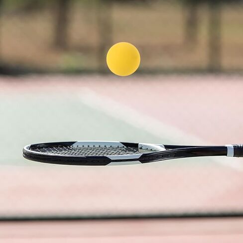 SUPVOX 4Pcs High Bounce Squash Balls: Professional Hollow Rubber Training for Racquetball & Handball - High Visibility Yellow Reaction Balls for Reflex & Agility Drills in Saudi Arabia