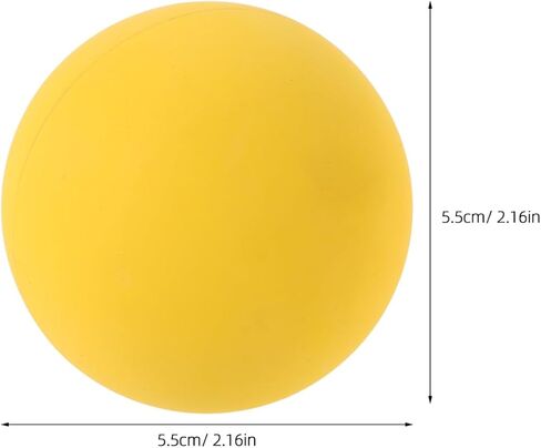 SUPVOX 4Pcs High Bounce Squash Balls: Professional Hollow Rubber Training for Racquetball & Handball - High Visibility Yellow Reaction Balls for Reflex & Agility Drills in Saudi Arabia