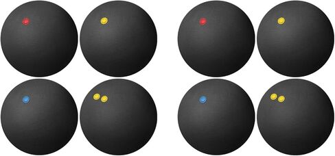 Indoor Racket Sports Squash Balls - High Elasticity and Bounce Suitable for Training and Practice Small Rubber Balls in Saudi Arabia