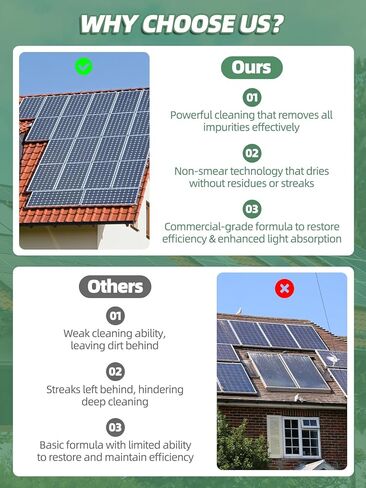 منظف ​​الألواح الشمسية 28 أونصة (يصنع 130 جالونًا) - تركيبة احترافية فائقة التركيز لتحقيق أقصى قدر من قوة التنظيف | خالية من الخطوط، وآمنة على الأسطح المتعددة للزجاج والفولاذ والمزيد in Kuwait