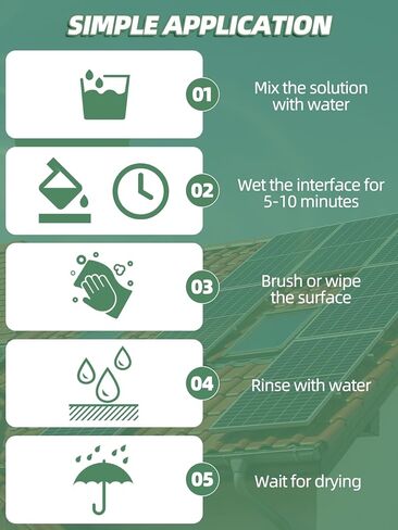 منظف ​​الألواح الشمسية 28 أونصة (يصنع 130 جالونًا) - تركيبة احترافية فائقة التركيز لتحقيق أقصى قدر من قوة التنظيف | خالية من الخطوط، وآمنة على الأسطح المتعددة للزجاج والفولاذ والمزيد in Kuwait