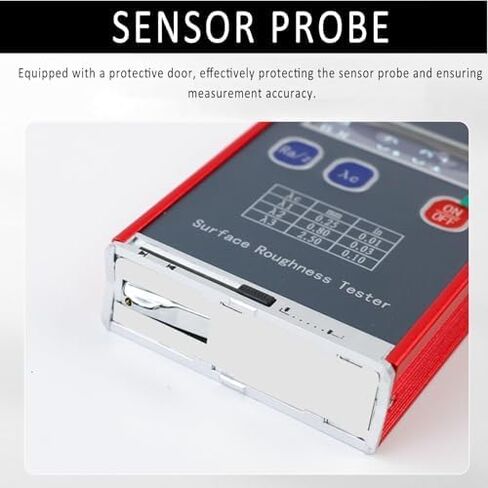 Portable Sur-face Roughness Tester, LED Display High Accuracy 0.01μm with 4 Parameters Ra/Rq 0.05~15.0μm Rz/Rt 0.1~50.0μm Digital Surf-ace Gauge for Industrial and Laboratory Use in Saudi Arabia
