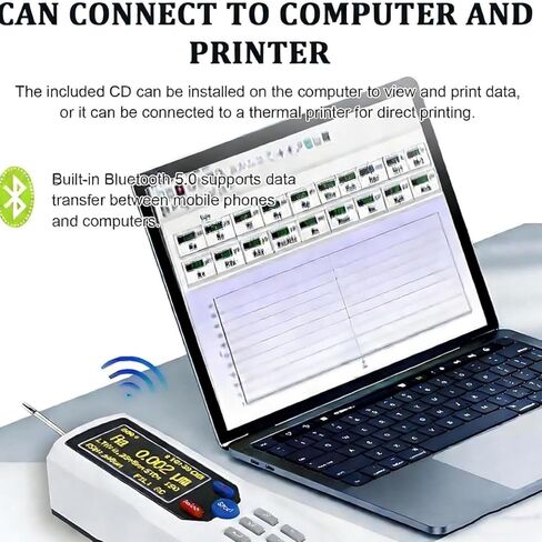 High-Precision Portable Metal Roughness Measuring Device, 0.001 μM Accuracy, 160 μM Range, Ideal for Surface Roughness Measurement in Engineering and Manufacturing in Saudi Arabia