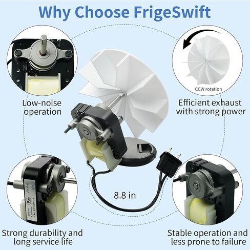 SM550 العالمي تنفيس الحمام العادم مروحة المحرك استبدال عدة SM550 متوافق مع Nu.Tone Broan 50 CFM 120V 3000 دورة في الدقيقة، يستبدل EM550 C01575 65100 EM750 C65878 VFM100 in Kuwait