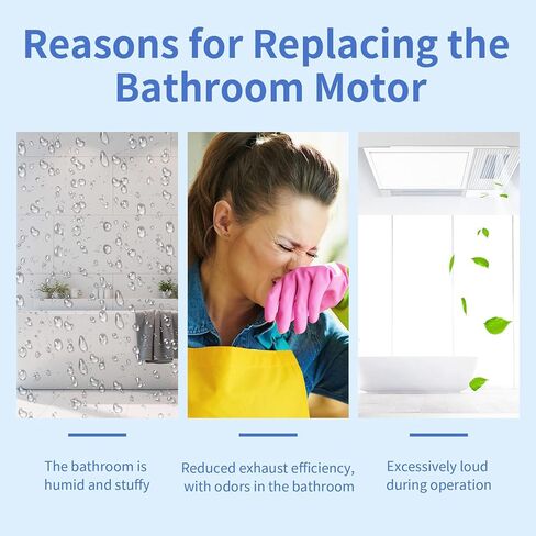 SM550 العالمي تنفيس الحمام العادم مروحة المحرك استبدال عدة SM550 متوافق مع Nu.Tone Broan 50 CFM 120V 3000 دورة في الدقيقة، يستبدل EM550 C01575 65100 EM750 C65878 VFM100 in Kuwait