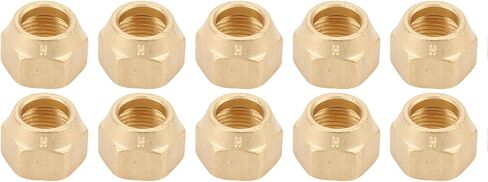 Yoidesu Air Conditioner Nut, 10 Pcs 150PSI Working Pressure Nut for Fuel Liquid Lines in Saudi Arabia