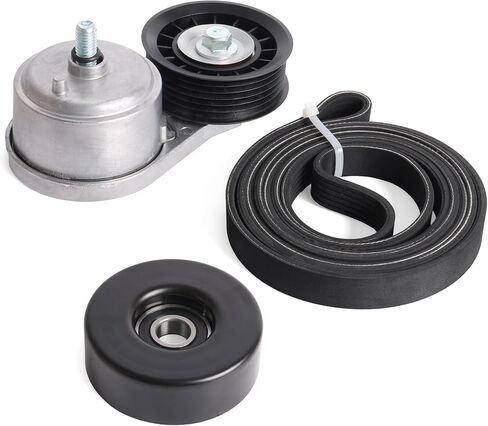 90K-38103C طقم مكون محرك الحزام الأفعواني لسيارة شيفروليه C1500/C2500/K1500/K250 سوبربان 1996-1999 لسيارة جي إم سي C1500/C2500/K1500/K2500 سوبربان 1996-1999 5.7L 5.0L 4.3L OE # 38103 38001 ك060966 in Kuwait