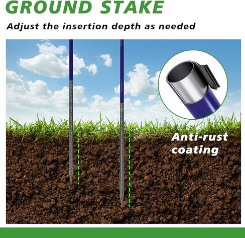 Agility Poles, 6 Pack 4.9FT Metal Soccer Training Poles Adjustable Agility Hurdles Training Equipment in Kuwait