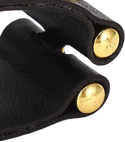 Clarinet Ligature, C Type Alto Sax Ligature, Professional Leather Ligature Fastener, Black Saxophone Mouthpiece Leather Clip for Musicians, Saxophone Enthusiasts, Beginners in Saudi Arabia