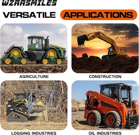 1/2'' NPT Skid Steer Hydraulic Couplers, Flat Face Hydraulic Quick Connect Couplers ISO16028, 5076 PSI & 23 GPM, with Secure Locking Sleeve & 2PCS Dust Covers, Carbon Steel Construction in Kuwait