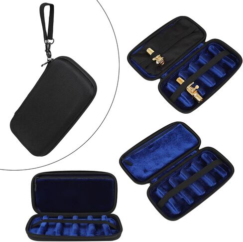 Saxophone Mouthpieces Storage Box MultiSpace Woodwind Mouthpiece Case Handbag for Soprano/Alto/Tenors Mouthpieces Box Gear Bag Instrument Woodwind Container in Kuwait